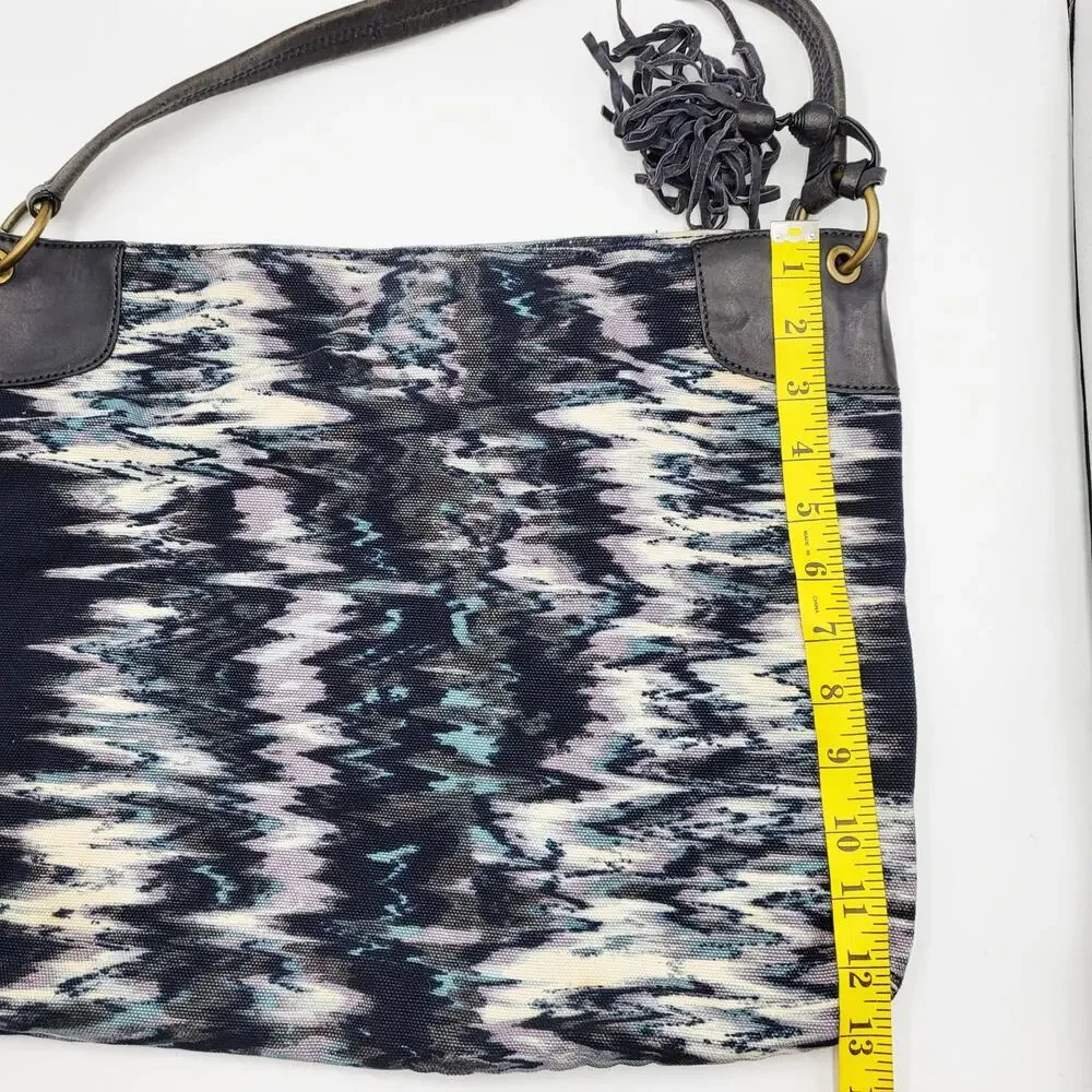 Banana Republic Hobo Shoulder Bag Tie-Dye Watercolor Canvas Tapestry Design